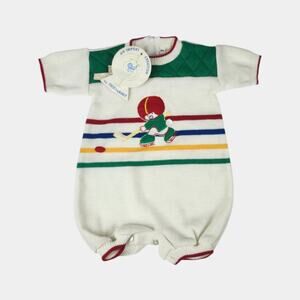 Vintage Friemanit Hockey Knit Onepiece